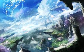 fantasy themed wallpaper anime sky