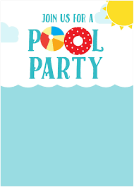 Pool Party Invitations Wording Fresh 4 Free Printable Summer