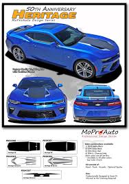 2016 2017 2018 Camaro Heritage Chevy Camaro 50th Anniversary Indy 500 Style Hood Vinyl Graphic Racing Stripes Rally Decals Kit Fits Ss Rs V6