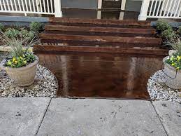 Patio With A Concrete Stain