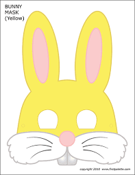 Rabbit template printable nightcode info. Bunny Masks Free Printable Templates Coloring Pages Firstpalette Com