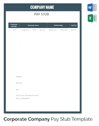 How To Create Pay Stubs In Excel Modern Stub Template Word Paycheck