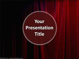 Free Stage Curtain Powerpoint Templates Myfreeppt Com