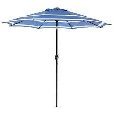 Patio Umbrella In Blue And White 300285