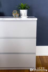 Ikea Malm Dresser With A Marble Top