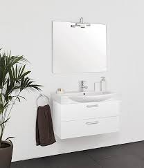 Add some stylish and useful storage to your bathroom with this high gloss mirror cabinet. Emira Bathroom Furniture Set Maa Series White High Gloss