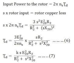 torque equation of an induction motor