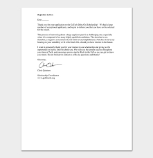 Rejection Thank You Letter Format Sample Letters