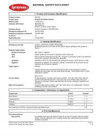 Sprayway 40 Glass Cleaner Msds