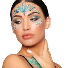 iridescent mermaid face jewels