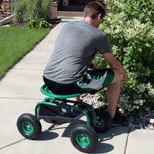 Rolling Garden Cart With 360 Degree