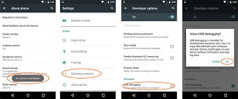 enable usb debugging mode on android