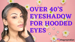 eyeshadow for hooded eyes grey hair