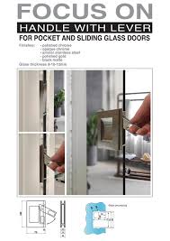 Handle With Lever Glass Door Handle By