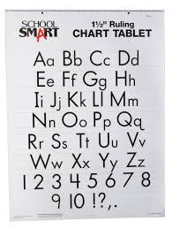 Skip A Line Chart Tablet 1 1 2 Inch Ruled 24 X 32 Inches 25 Sheet Pad Sold As A Single Unit With 25 Sheets By School Smart Walmart Com
