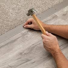 warm gray aluminum carpet trim w
