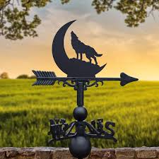 Howling At The Moon Wolf Weathervane