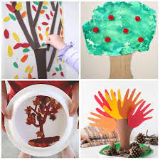 20 fun fall tree crafts for kids