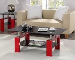 Red cup of hot coffee on the table. Living Room Furniture Coffee Tables Elise Red Rectangular Glass Coffee Table