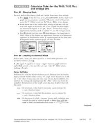 Calculator Notes For Ti 89 Ti 92 Plus