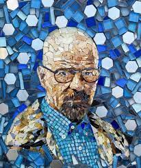 Mosaic Tile Wall Art Iconic Figures In