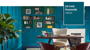 A complete list of my favorite sherwin williams paint colors, complete with photos and a color palette as a guide! Introducing The 2018 Color Of The Year Oceanside Sw 6496