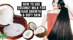 use coconut milk for healthy long hair