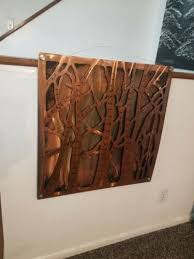 Rustic Wall Art Aspen Tree Large Metal