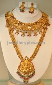 Khazana Gold Haram Long Necklace Designs Latest