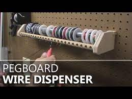 Pegboard Mounted Wire Dispenser