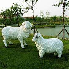 Sheep Garden Ornaments Dm Window Display