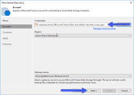 replication to veeam backup for azure