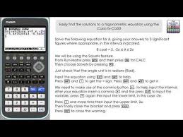 Using Casio Fx Cg50the Calculator Guide
