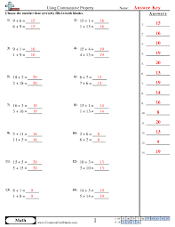 Properties Worksheets