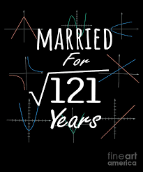 Steel anniversary gifts are the traditional 11th anniversary gift type, and these steel gift ideas are some of the strongest around. Math 11th Anniversary Gift Married Square Root Of 121 Years Print Digital Art By Art Grabitees