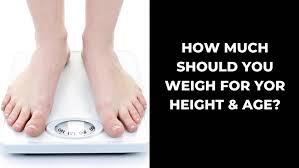 i weigh for my height and age