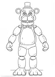 By coloring the free coloring pages, find your favorite five nights at freddy's!. Fnaf Toy Golden Freddy Coloring Page Free Printable Coloring Pages For Kids
