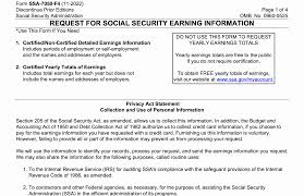 form ssa 7050 f4 social security