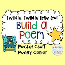Build A Poem Pocket Chart Activity Twinkle Twinkle Little Star