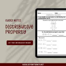 Distributive Property Notes Made By