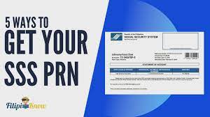 how to get sss prn number an