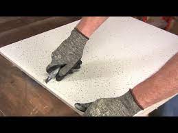 how to cut ceiling tiles you