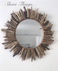 Driftwood Round Mirror Sun Mirror Wall