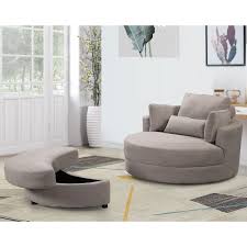 grey sofa lounge club big round chair