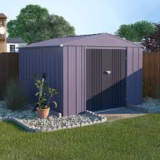 8 ft w x 10 ft d metal storage shed