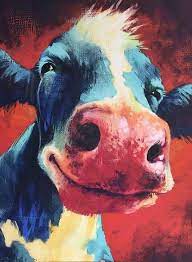 Animal Paintings Cow Painting
