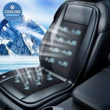 Black Car Ventilated Seat Cushion Cover
