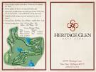 Scorecard | Heritage Glen Golf Club