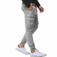 cotton mens plain stretchable jogger