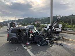 Almanya'dan Rize'ye tatile gelen gurbetçiler Of'ta kaza yaptı: 2 ölü, 4  yaralı - Trabzon Haberleri